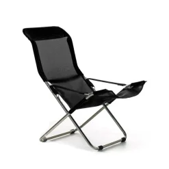 Fiam Tumbonas Y Sillas Para Tomar El Sol|Sillas De Exterior<Silla para tomar el sol Fiesta, Negro