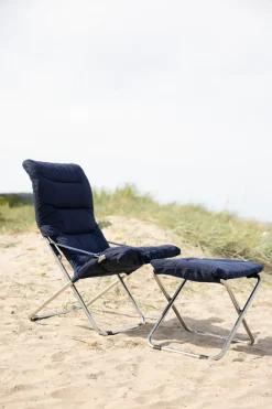 Fiam Tumbonas Y Sillas Para Tomar El Sol<Silla para tomar el sol Fiesta Soft, Tela navy, soporte de aluminio Azul