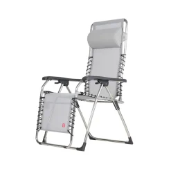 Fiam Silla para tomar el sol Movida, Textaline grey, estructura de aluminio Gris Online