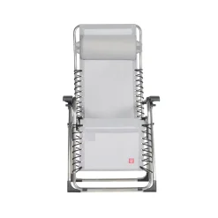 Fiam Silla para tomar el sol Movida, Textaline grey, estructura de aluminio Gris Online