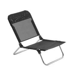 Fiam Tumbonas Y Sillas Para Tomar El Sol|Sillas De Exterior<Silla para tomar el sol Quick, Textaline black, estructura de aluminio Negro