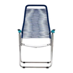 Fiam Tumbonas Y Sillas Para Tomar El Sol<Silla para tomar el sol sin reposapiés Spaghetti, , estructura de aluminio, azul Multi