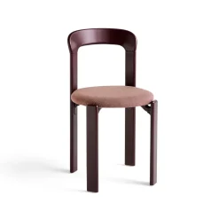HAY Silla Rey tapizada, Steelcut Trio 416 grape red Rojo