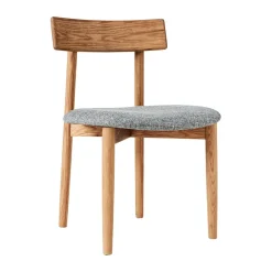 MUUBS Sillas con asiento Tetra, Tejido color hormigón-roble aceitado natural GrisMarrón Online