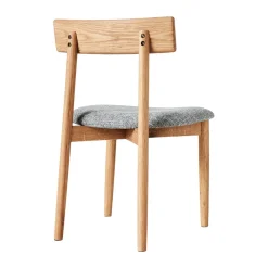 MUUBS Sillas con asiento Tetra, Tejido color hormigón-roble aceitado natural GrisMarrón Online