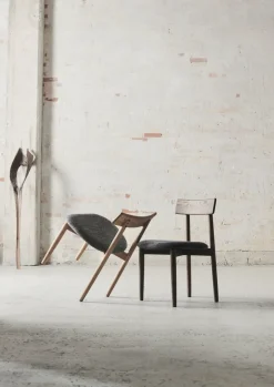MUUBS Sillas con asiento Tetra, Tejido color hormigón-roble aceitado natural GrisMarrón Online