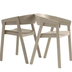 Muuto Sillas<Sillón Cover asiento tapizado, Refine leather cognac-Oak Marrón