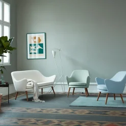 Warm Nordic Sillón Dwell, Hero 511 blush-patas en roble ahumado Rosa Discount