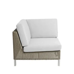 Cane-line Sofás De Exterior|Sofás De Jardín Y Bancos De Jardín<Sillón esquina Connect, Taupe, esquina, cojines blancos Beige