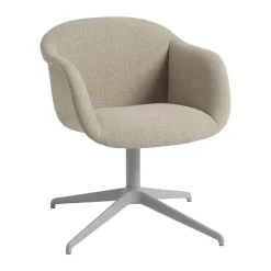 Muuto Sillones Y Reposapiés|Sillas De Oficina<Sillón Fiber Soft Armchair swivel base, Ecriture 240/Grey Gris