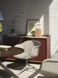 Muuto Sillones Y Reposapiés|Sillas De Oficina<Sillón Fiber Soft Armchair swivel base, Ecriture 240/Grey Gris