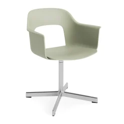 HAY Sillas De Oficina<Sillón Layout Armchair 231 silla de oficina, Pastel green-aluminio pulido 4 star swivel base Verde