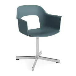 HAY Sillón Layout Armchair 231 silla de oficina, Ocean-aluminio pulido 4 star swivel base Azul Online