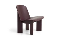 HAY Sillones Y Reposapiés<Sillón lounge Chisel, a lacada color Borgoña oscuro Púrpura