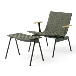 &Tradition Sillón lounge con reposabrazos Ville Outdoor AV45 , Bronze green Verde Online