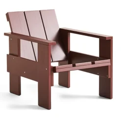 HAY Sillas De Terraza|Sillas De Jardín Y Sillas De Exterior<Sillón lounge Crate de pino lacado, hierro Rojo