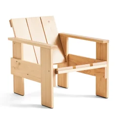 HAY Sillón lounge Crate de pino lacado, Natural Beige Best