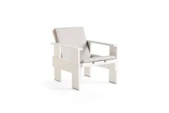 HAY Sillón lounge Crate de pino lacado, Blanco New