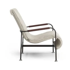 Swedese Sillón Serpentine, Piel de oveja Moonlight-marrón oscuro-tärnsjö Tobacco Beige Best