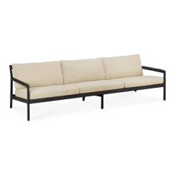Ethnicraft Sofá 3 plazas Jack outdoor teca lacado, Natural Negro Discount