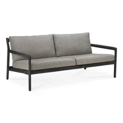 Ethnicraft Sofá 2 plazas Jack outdoor teca lacado, Mocha Negro Discount