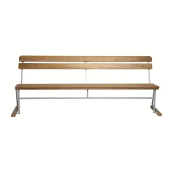Grythyttan Stålmöbler Sofá 5, Teca-estructura galvanizada en caliente Marrón New