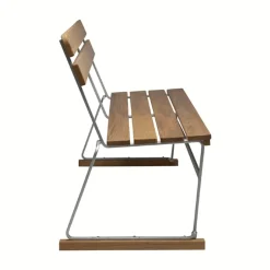 Grythyttan Stålmöbler Sofá 5, Teca-estructura galvanizada en caliente Marrón New