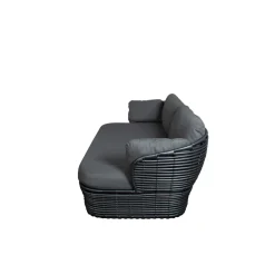 Cane-line Sofás De Terraza<Sofá Basket de 2 plazas, Graphic grey, cojines Gris