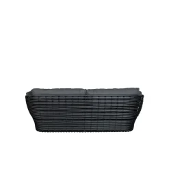 Cane-line Sofás De Terraza<Sofá Basket de 2 plazas, Graphic grey, cojines Gris