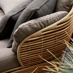 Cane-line Sofás De Terraza<Sofá Basket de 2 plazas, Graphic grey, cojines Gris