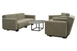 Brafab Sofá Bolster, Antracita-teddy verde, 2,5 plazas Gris Clearance