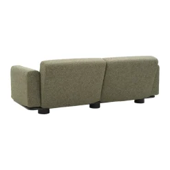 Brafab Sofá Bolster, Antracita-teddy verde, 2,5 plazas Gris Clearance