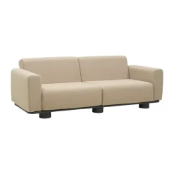 Brafab Sofá Bolster, Antracita-teddy beige, 2,5 plazas Gris Sale