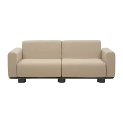 Brafab Sofá Bolster, Antracita-teddy beige, 2,5 plazas Gris Sale