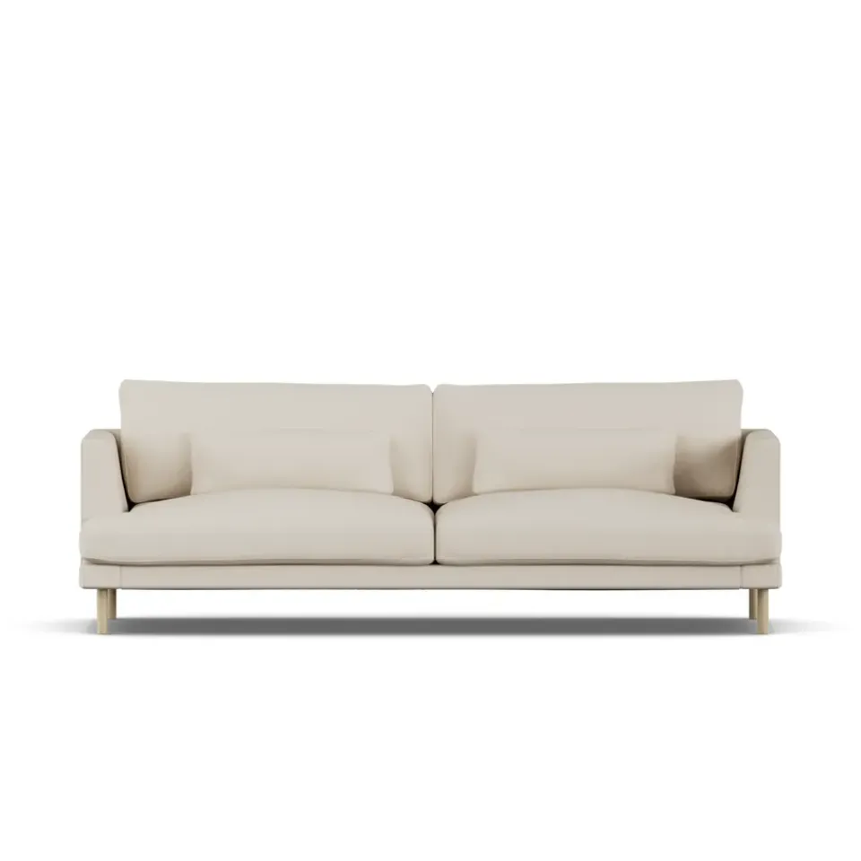 1898 Sofás<Sofá Bredhult, Jump 1956-roble blanco aceitado, 3 plazas Beige