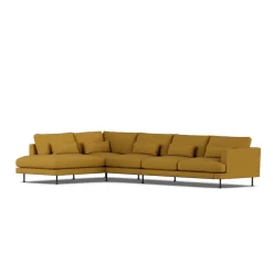 1898 Sofás<Sofá Bredhult, Luiza Mustard 3972-acero negro, 4 plazas B2 Amarillo