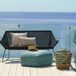 Cane-line Sofá Breeze 2 plazas weave, Black Negro Best