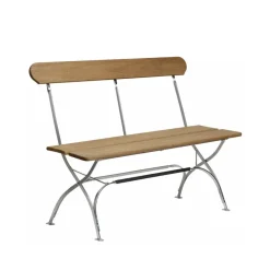 Grythyttan Stålmöbler Sofá Bryggeri, Roble aceitado - estructura galvanizada en caliente Beige Hot