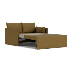Audo Copenhagen Sofá cama Offset 2 plazas, Audo Bouclé 06 Color dorado Discount