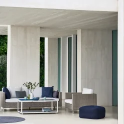 Cane-line Sofás De Terraza|Sofás De Exterior<Sofá Connect 3 plazas, Taupe, dynset Natté white Marrón