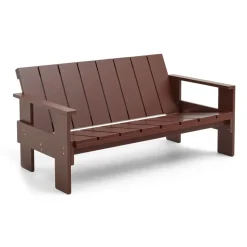 HAY Sofás De Terraza<Sofá Crate Lounge de pino lacado, hierro Rojo