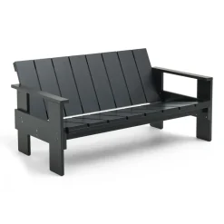 HAY Sofás De Terraza<Sofá Crate Lounge de pino lacado, Negro