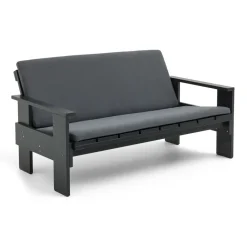 HAY Sofás De Terraza<Sofá Crate Lounge de pino lacado, Negro