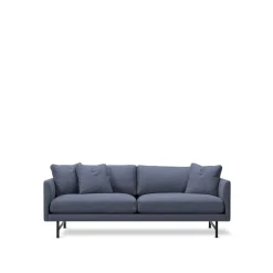 Fredericia Furniture Sofá de 2 plazas Calmo 5622, Sunniva 783 - acero negro Azul Sale