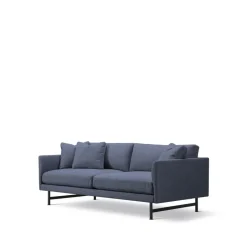 Fredericia Furniture Sofá de 2 plazas Calmo 5622, Sunniva 783 - acero negro Azul Sale
