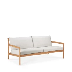 Ethnicraft Sofá de 2 plazas Jack outdoor teak, offwhite, base de teca Blanco Online