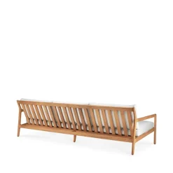Ethnicraft Sofás De Terraza|Sofás De Exterior<Sofá de 3 plazas Jack outdoor teak, Offwhite Blanco