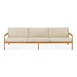 Ethnicraft Sofá de 3 plazas Jack outdoor teak, Natural Beige