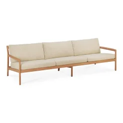 Ethnicraft Sofá de 3 plazas Jack outdoor teak, Natural Beige