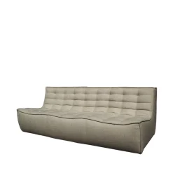 Ethnicraft Sofás<Sofá de 3 plazas N701, Tela Beige